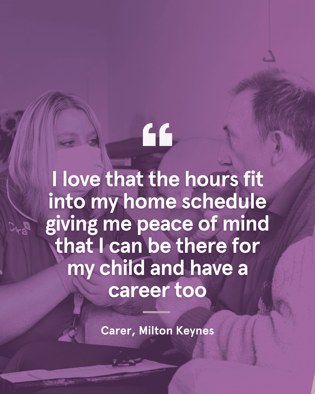 Love working in care quote two